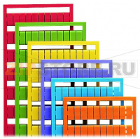 Маркировочная карта WSB; в картах; МАРКИРОВАНО; F31, ..., F40 (10x); not stretchable; Вертикальная маркировка; с креплением на защелке; красные Wago 249-618/000-005