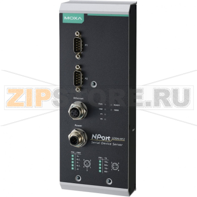 Преобразователь MOXA NPort 5250AI-M12-CT-T 
