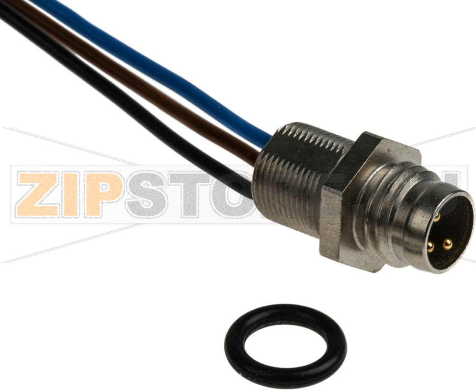 Кабель датчика 0.5 м, M8, прямой, 3 контакта Hirschmann 933146001 
