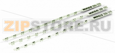 Маркировочная полоса; МАРКИРОВАНО; 5; not stretchable; Горизонтальная маркировка; с креплением на защелке; белые Wago 209-305 