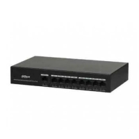 Коммутатор неуправляемый, 8 портов Dahua DH-PFS3009-8ET-65