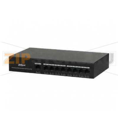 Коммутатор неуправляемый, 8 портов Dahua DH-PFS3009-8ET-65 