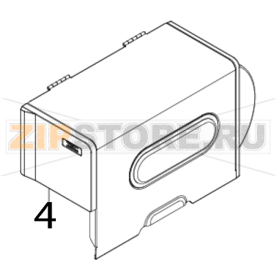 Top right side cover TSC ME240 Top right side cover TSC ME240Запчасть на деталировке под номером: 4