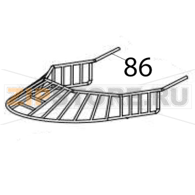 Protective cover Hurakan HKN-10SN Protective cover Hurakan HKN-10SNЗапчасть на деталировке под номером: 86