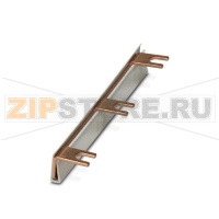 Монтажные перемычки с вилочным контактом для клеммных модулей с двойным подключением (Biconnect) Вилочный контакт используется при необходимости нерегулярного шага (17 Phoenix Contact MPB 18/1- 7/1.0.0