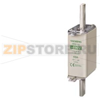 ПЛАВКАЯ ВСТАВКА НИЗКОВОЛЬТНАЯ АМ С НЕИЗОЛИРОВАННЫМИ ВЫСТУПАМИ ДЛЯ МОНТ./ДЕМОНТ. ТИПОРАЗМЕР 1, Iном.=80A, Uном.=690В АС Siemens 3ND2124