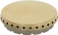 BURNER CAP PERFORATED BRASS POLISHED