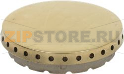 BURNER CAP PERFORATED BRASS POLISHED 