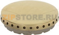 BURNER CAP PERFORATED BRASS POLISHED