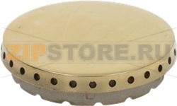 BURNER CAP PERFORATED BRASS POLISHED 