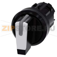 АКТУАТОР ПОВОРОТНОГО ПЕРЕКЛЮЧАТЕЛЯ С ВОЗМОЖНОСТЬЮ ПОДСВЕТКИ, 22MM, КРУГЛ., ПЛАСТИК, КОРОТКАЯ ЧЁРНАЯ РУКОЯТКА С БЕЛОЙ ВСТАВКОЙ, 3 КОММУТАЦИОННЫХ ПОЛОЖЕНИЯ: I >O-II, БЕЗ ФИКСАЦИИ В ЛЕВОМ ПОЛОЖЕНИИ РУКОЯТКИ, С ФИКСАЦИЕЙ В ПРАВОМ ПОЛОЖЕНИИ РУКОЯТКИ, УГОЛ ПОВО