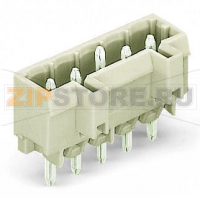 MCS MIDI Вилка THT; 1.2 x 1.2 mm solder pin; прямые; 100% защита от неправильного подсоединения; Заземляющий контакт; Шаг контактов 5 мм; 4-пол.; светло-серые Wago 721-164/001-040