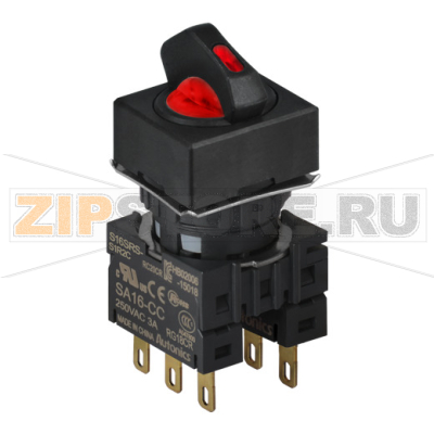 Переключатель селекторный, Ø отверстия: 16 мм Autonics S16SRS-S4R2C 