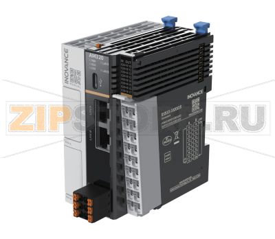 Контроллер 24 В/DC, 8xDI (NPN/PNP), 8xDO (NPN), 2xEthernet, 1xRS485, 1xType-C, 4 оси, CAM, 2xGE20, 16xGL20, IP20 Inovance AM320-0808TN-INT 