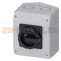 ГЛАВНЫЙ ВЫКЛЮЧАТЕЛЬ 3 ПОЛЮСА IU=63, P/AC-23A AT 400V=22KW 1НO+1НЗ, 1 N-КЛЕММА ВСТРОЕН В M.P.КОРПУС, IP65 ПОВОРОТНАЯ РУКОЯТКА ЧЕРНАЯ МЕТРИЧЕСКОЕ КРЕПЛЕНИЕ Siemens 3LD2565-1GP51