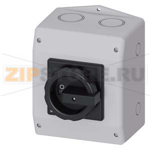 ГЛАВНЫЙ ВЫКЛЮЧАТЕЛЬ 3 ПОЛЮСА IU=63, P/AC-23A AT 400V=22KW 1НO+1НЗ, 1 N-КЛЕММА ВСТРОЕН В M.P.КОРПУС, IP65 ПОВОРОТНАЯ РУКОЯТКА ЧЕРНАЯ МЕТРИЧЕСКОЕ КРЕПЛЕНИЕ Siemens 3LD2565-1GP51 