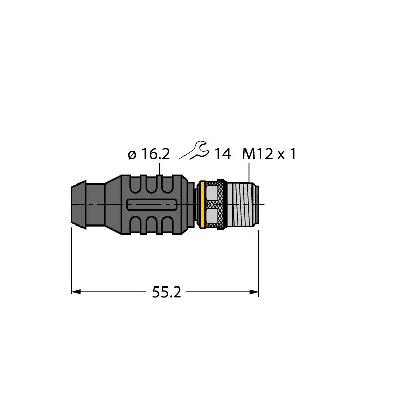 Перемычка M12 Turck RSE4.4T-J124 