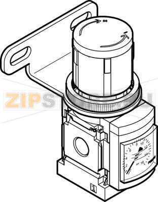 Регулятор давления Festo MS4-LR-1/8-D6-WR 