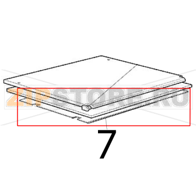 Prot. plastica top Scotsman BF 80 Prot. plastica top Scotsman BF 80Запчасть на деталировке под номером: 7
