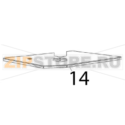 Oven cover ass. y Angelo Po FC241G Oven cover ass. y Angelo Po FC241GЗапчасть на деталировке под номером: 14