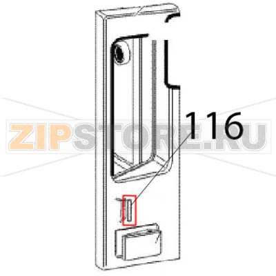 Pin Angelo Po FC241G Pin Angelo Po FC241GЗапчасть на деталировке под номером: 116