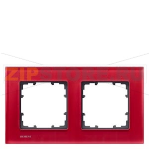 DELTA MIRO РАМКА 2-МЕСТН. СТЕКЛО ORIENT Siemens 5TG1202-3 