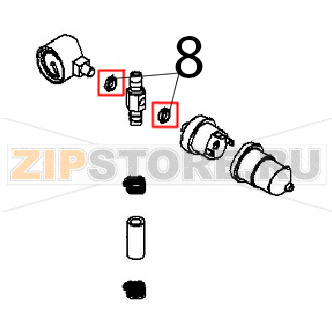 Distanziale Angelo Po BX61E Distanziale Angelo Po BX61EЗапчасть на деталировке под номером: 8