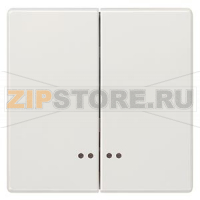 DELTA STYLE ТИТАНОВО-БЕЛЫЙ ВЫКЛЮЧАТЕЛЬ 2 КЛАВИШИ С ОКНОМ 68Х68ММ Siemens 5TG7158