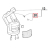 Vis + Cache Vis Poignee (x4) Robot Coupe MP 350 Ultra V.V.