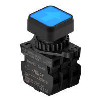 Выключатель кнопочный, Ø отверстия: 22/25 мм Autonics S2PRS-P3BL2ADM
