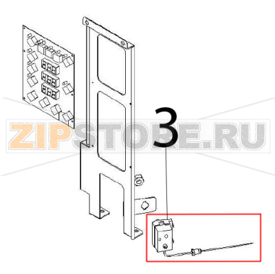 Safety thermostat Angelo Po BX101E Safety thermostat Angelo Po BX101EЗапчасть на деталировке под номером: 3