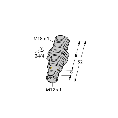 Датчик индуктивный Turck BI8U-EM18WD-VP6X-H1141/3GD 