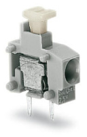 Stackable PCB terminal block; 2.5 mm; Pin spacing 5/5.08 mm; 1-pole; PUSH WIRE®; 2,50 mm; gray Wago 235-401/333-000