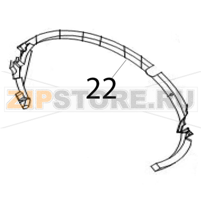Protect circle Hurakan HKN-HM300M Protect circle Hurakan HKN-HM300MЗапчасть на деталировке под номером: 22