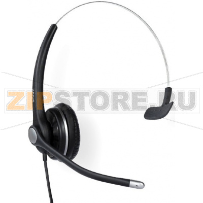 SNOM A100M Широкополосная монофоническая гарнитура. Широкополосное качество звука, Кабель на одном наушнике, Гибкая стрела 300°, Микрофон с пассивным шумоподавлением, Быстрое подключение RJ-9, разъем USB и 2,5 мм в качестве опции 