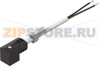 Розетка штекерная с кабелем Festo KMEB-1-24-10-LED 