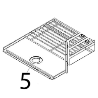 Oven bottom plate Angelo Po 1G1PE1EV