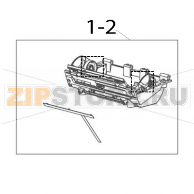 Media holder assembly/ for RFID model TSC Alpha-40L (R) Media holder assembly/ for RFID model TSC Alpha-40L (R)Запчасть на деталировке под номером: 1-2