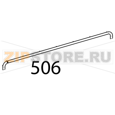 Textile gasket for oven Tecnoinox PF105GG7 Textile gasket for oven Tecnoinox PF105GG7Запчасть на деталировке под номером: 506