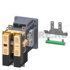 КОНТАКТОР, ТИПОРАЗМЕР 4, 2-ПОЛ. , DC-3 И 5, НОМ. РАБ. ТОК 75A БЛОК-КОНТАКТЫ 21 (2НО+1НЗ) УПРАВЛЕНИЕ DC, DC 110V, Siemens 3TC4817-0CF4 