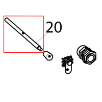 Heating element lifting lever Tecnoinox FR4FE7