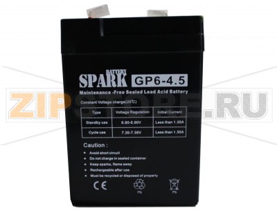 Spark GP 6-4,5 - не поставляются. Аналог  GS 6/4.5 Аккумулятор Spark GP 6-4,5Характеристики: Напряжение - 6V; Емкость - 4,5Ah;Габариты: длина 70 мм, ширина 47 мм, высота 100 мм.