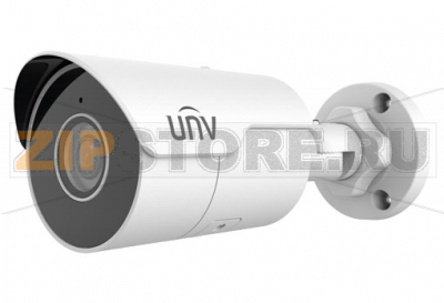 Uniview IPC2124LE-ADF28KM-G Видеокамера IP Уличная цилиндрическая: фикс. объектив 2.8мм, 4MP, Smart IR 50m, Mic, WDR 120dB, Ultra 265/H.264/MJPEG,  Easystar, MicroSD, POE, IP67 