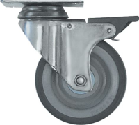 SWIVELLING CASTOR W/PLATE W/BRACKET