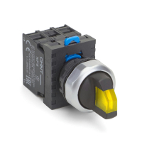 Переключатель 110-230 В, 2 положения, 2НЗ, IP65, желтый Chint NP8-02XD/336