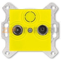 Розетка оконечная TV-R, жёлтая ABB 2CHH083503A6064