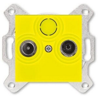 Розетка оконечная TV-R, жёлтая ABB 2CHH083503A6064