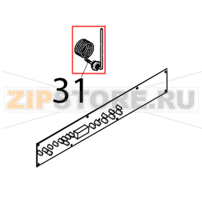 Sonda PT100 Tecnoeka KF 966 D AL UD Sonda PT100 Tecnoeka KF 966 D AL UDЗапчасть на деталировке под номером: 31