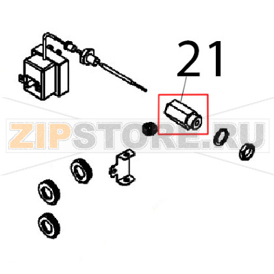 Raccordo premistoppa Angelo Po FX82E2T Raccordo premistoppa Angelo Po FX82E2TЗапчасть на деталировке под номером: 21