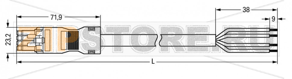 pre-assembled connecting cable; Eca; Socket/open-ended; 4-pole; Cod. B; Control cable 4 x 1.0 mm; 5 m; 1,00 mm; light green Wago 891-8994/105-505 Protected against mismating and maintenance-freeLow profile with 4.4 mm pole spacingComponents can be clearly printed on and color-coded to meet custom requirements....